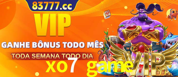 Banner promocional do xo7 game oferecendo 100% de recompensas adicionais contínuas para quem fizer o login diário (Daily sign-in), com um mascote de coelho.