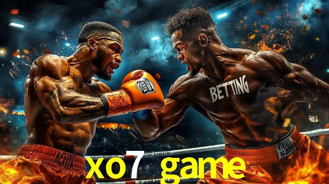 Dois boxeadores em uma luta intensa e explosiva, representando a adrenalina e as oportunidades de apostas em esportes de combate disponíveis na plataforma xo7 game.
